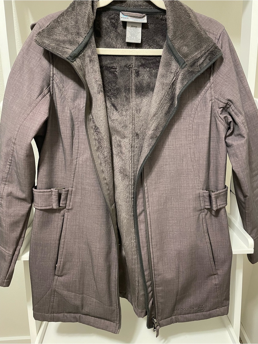 Free Country Women's Plush-Lined Trench Coat - Mauve